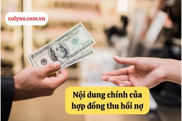 Nội dung chính của hợp đồng thu hồi nợ