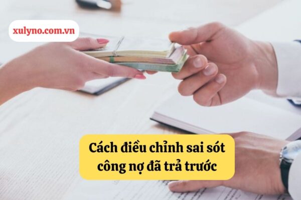 Cách đối chiếu công nợ phải trả - cách điều chỉnh sai sót