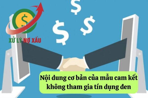 Mẫu cam kết không tham gia tín dụng đen