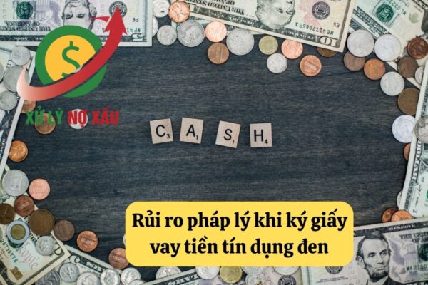 Giấy vay tiền tín dụng đen