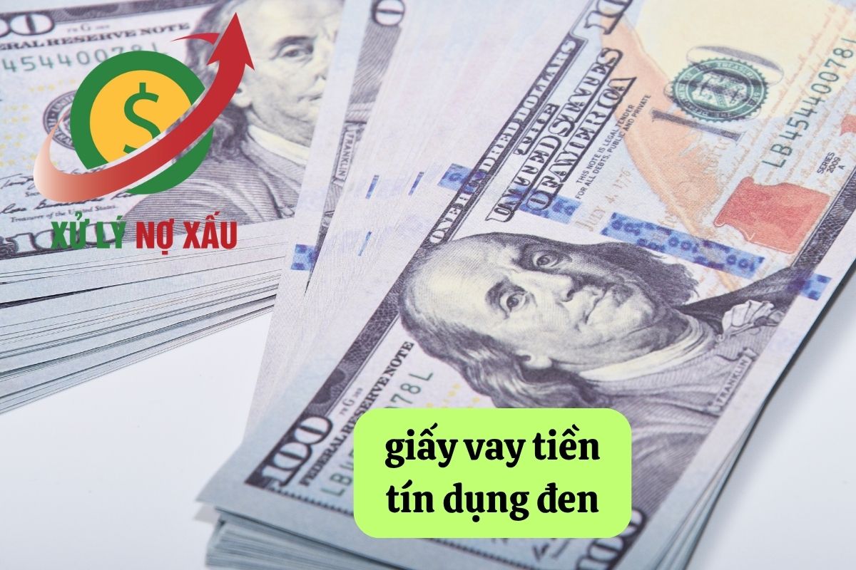 Giấy vay tiền tín dụng đen